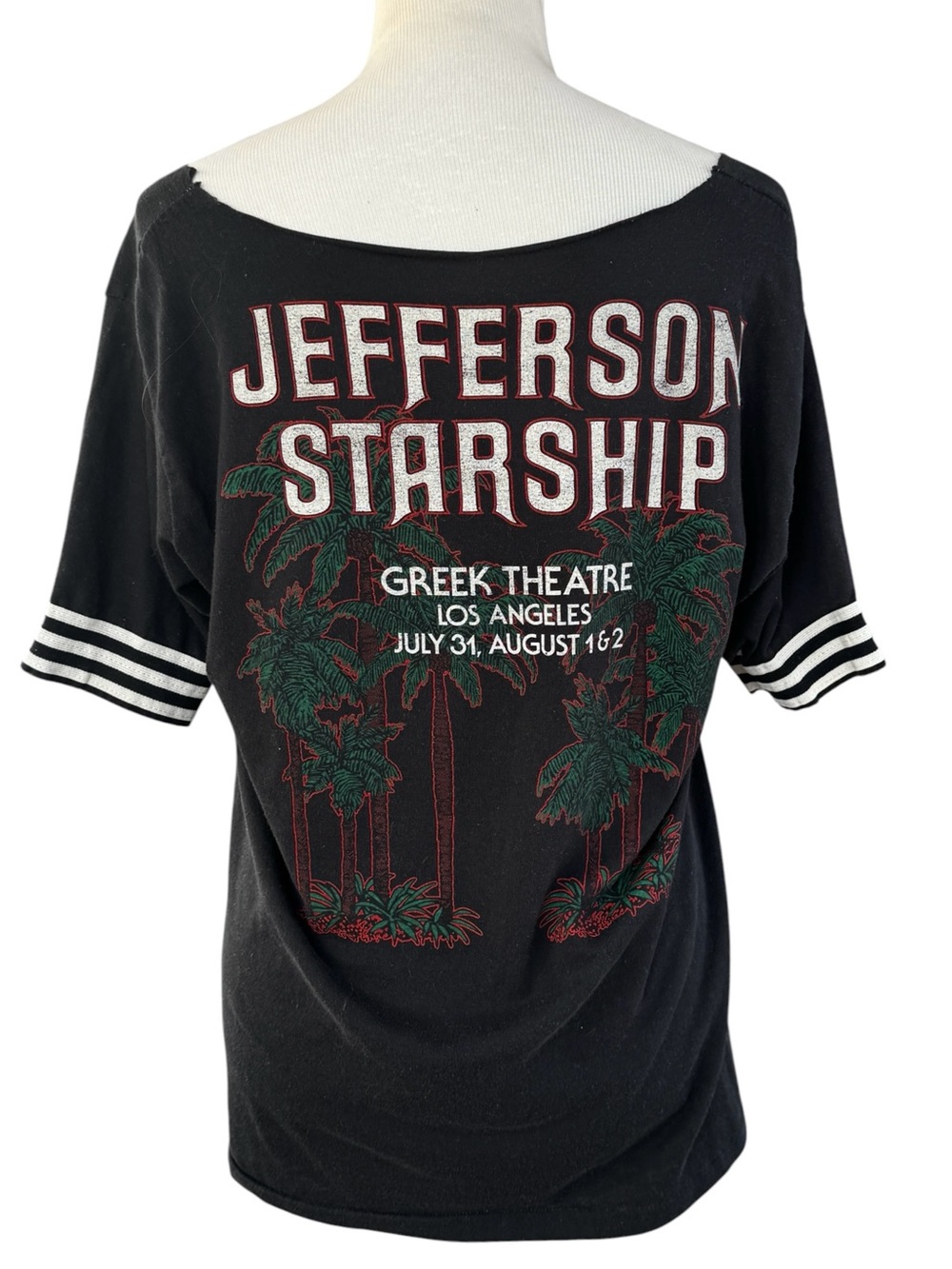 Vintage Jefferson Starship 1982 Greek Theater Los Angeles July 31 Black T-Shirt - Picture 5 of 8